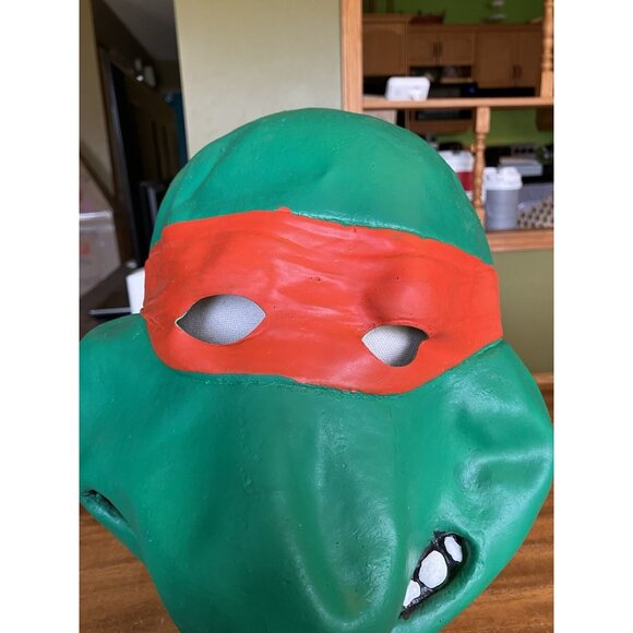 Teenage Mutant Ninja Turtles TMNT Raphael Rubber Mask 1989 Mirage Studios - Picture 3 of 16